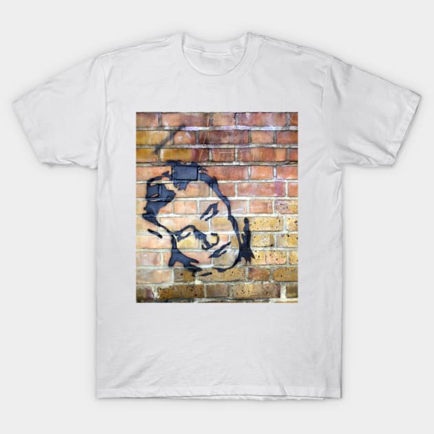 Street Art Face T-Shirt by richard49